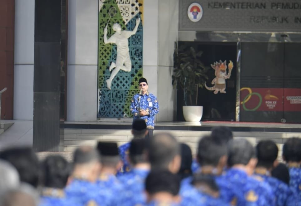 Kemenpora Gelar Apel Pagi Untuk Tingkatkan Semangat dan Integritas Kerja