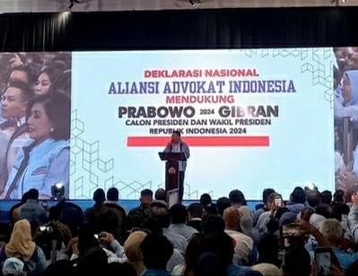 Ribuan Advokat Deklarasi Dukung Prabowo – Gibran, Otto Hasibuan: Semua Atas Inisiatif Sendiri