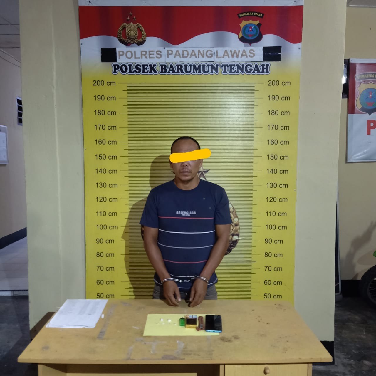 Polsek Barumun Tengah Tangkap Pengedar Sabu