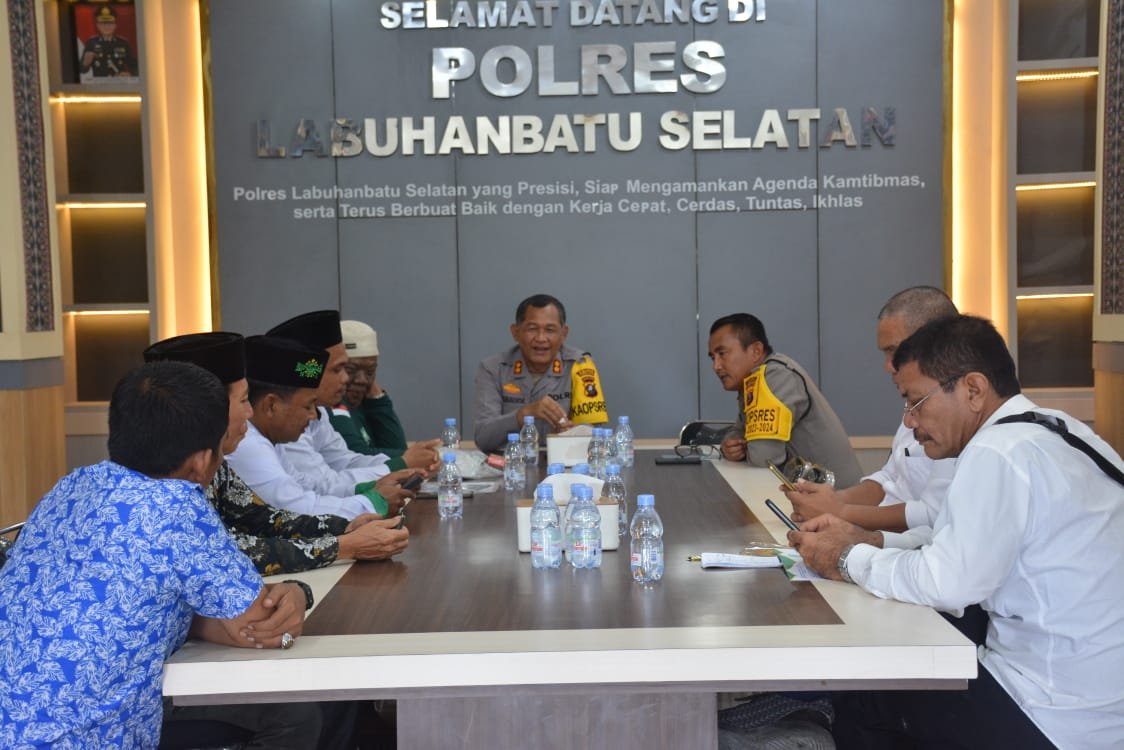 Dalam Rangka Harlah ke-101, Kapolres Labusel Terima Kunjungan Pimpinan NU Labusel