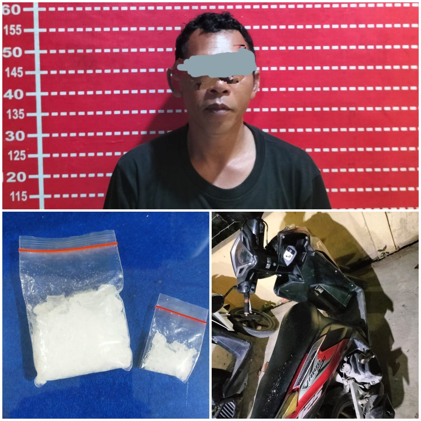 Reskrim Polsek Firdaus, Jaring Warga Asahan Bawa Narkoba 44.16 Gram
