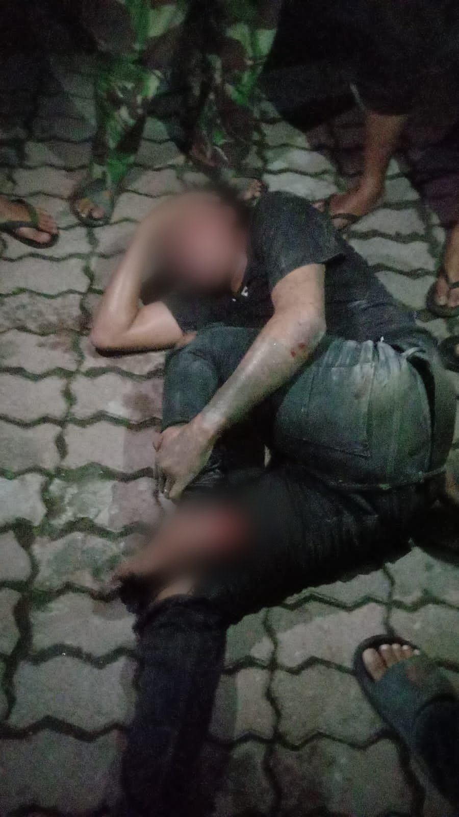 Maling Motor di Bandar Khalipah Bonyok Dihajar Massa