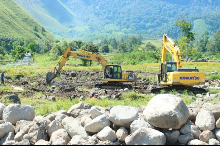 Pemkab Samosir Kebut Penataan Lahan Pertanian Pasca Banjir Bandang di Sihotang