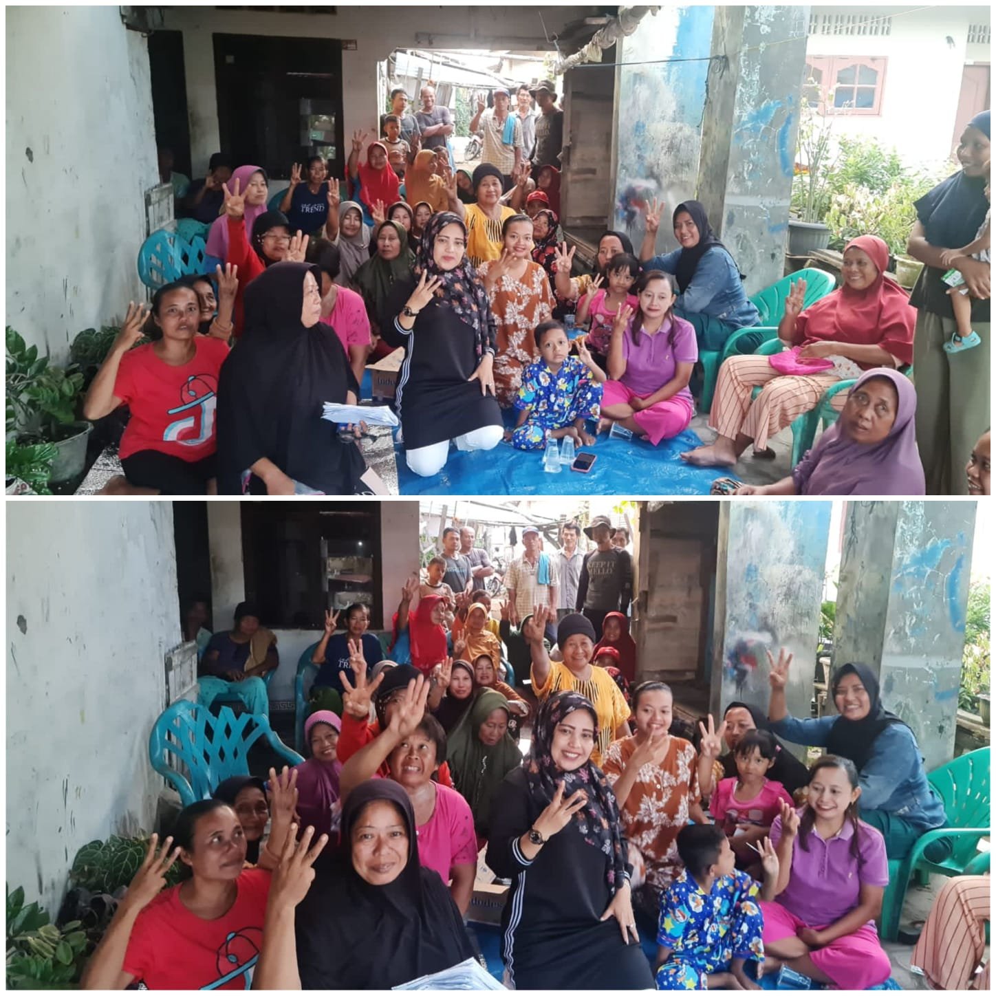 Caleg DPRD Deli Serdang Dapil VI Sri Ellya Rahayu SE, Kunjungi Warga Desa Sentis