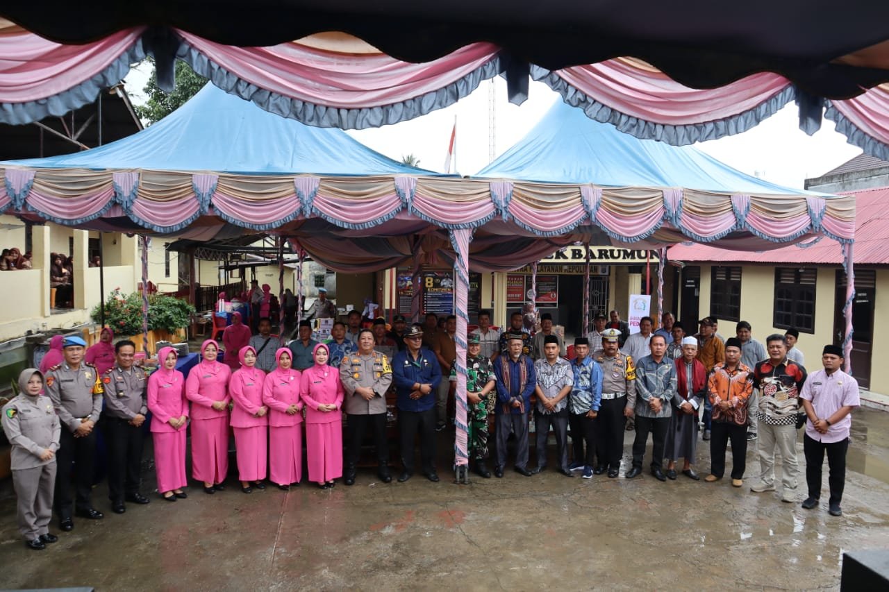 Kapolres Palas Kunjungi Polsek Barumun, Tatap Muka dengan Masyarakat