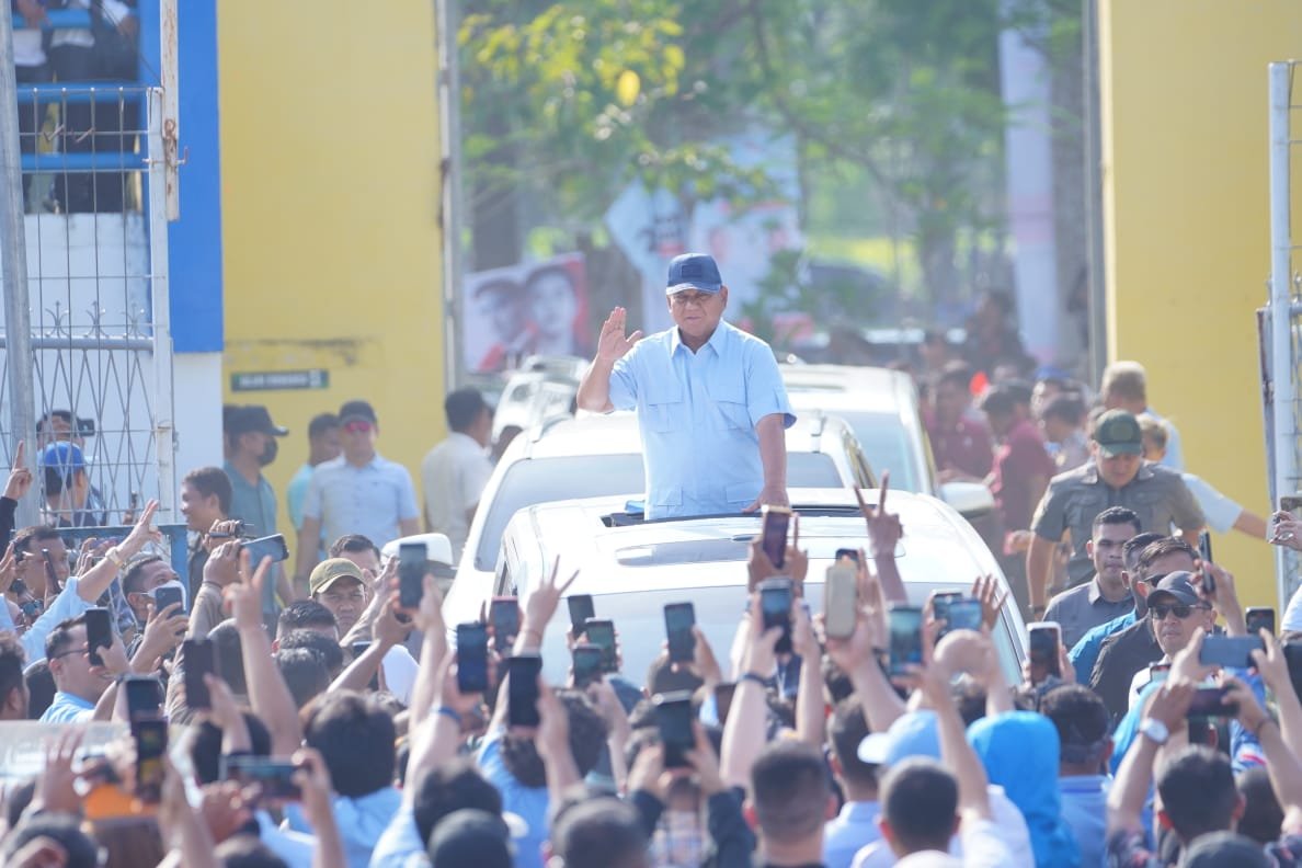 Prabowo Ucapkan Belasungkawa Wafatnya Ketua DPRD Sumut saat Hadiri Konser Indonesia Maju