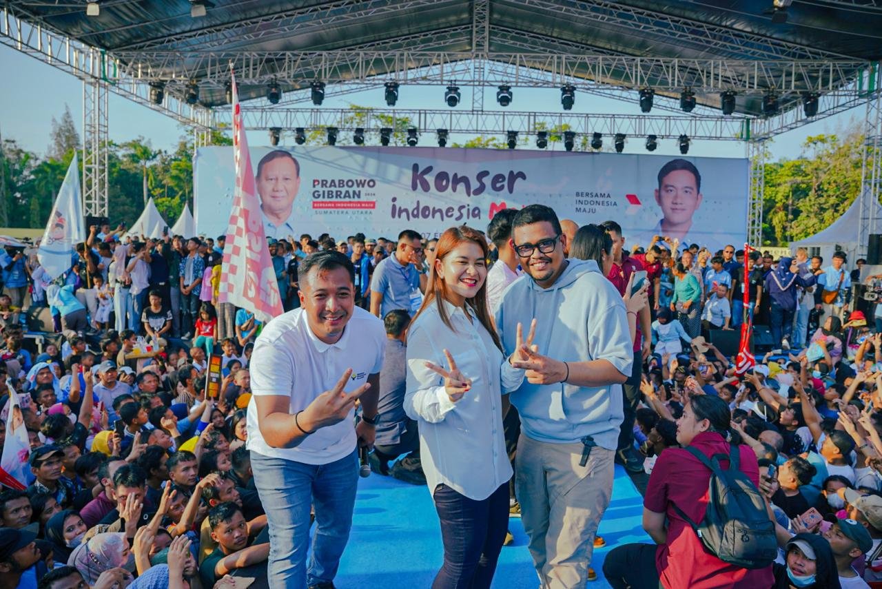 Hadir di Konser Musik Koalisi Indonesia Maju, Bobby: Jangan Sombong Kali, Medan Juga Bangun Stadion