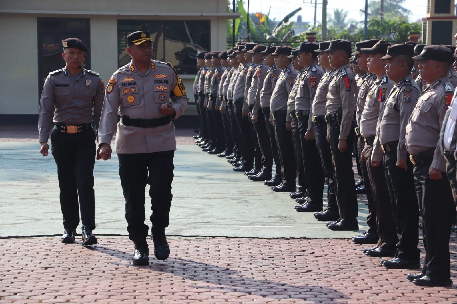 Pimpin Apel Kesiapan, Kapolres Madina: Bersikap Netral Saat Pengamanan TPS Pemilu