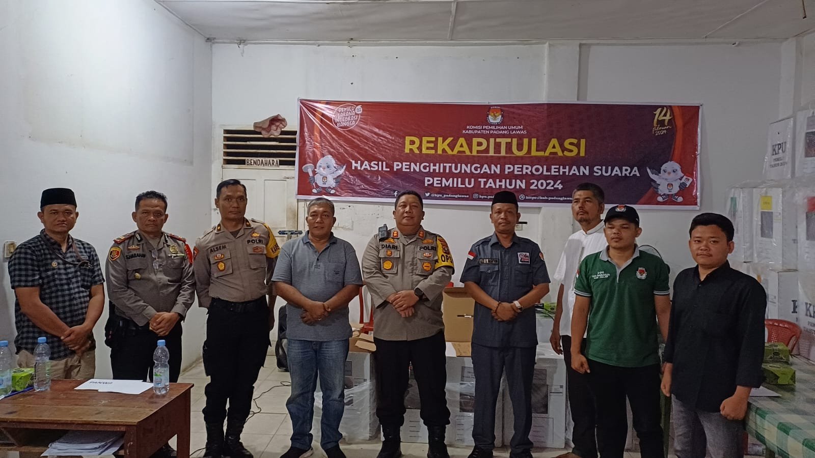 Pasca Pemilu 2024, Kapolres Palas Cek Sejumlah PPK Untuk Memastikan Logistik Aman