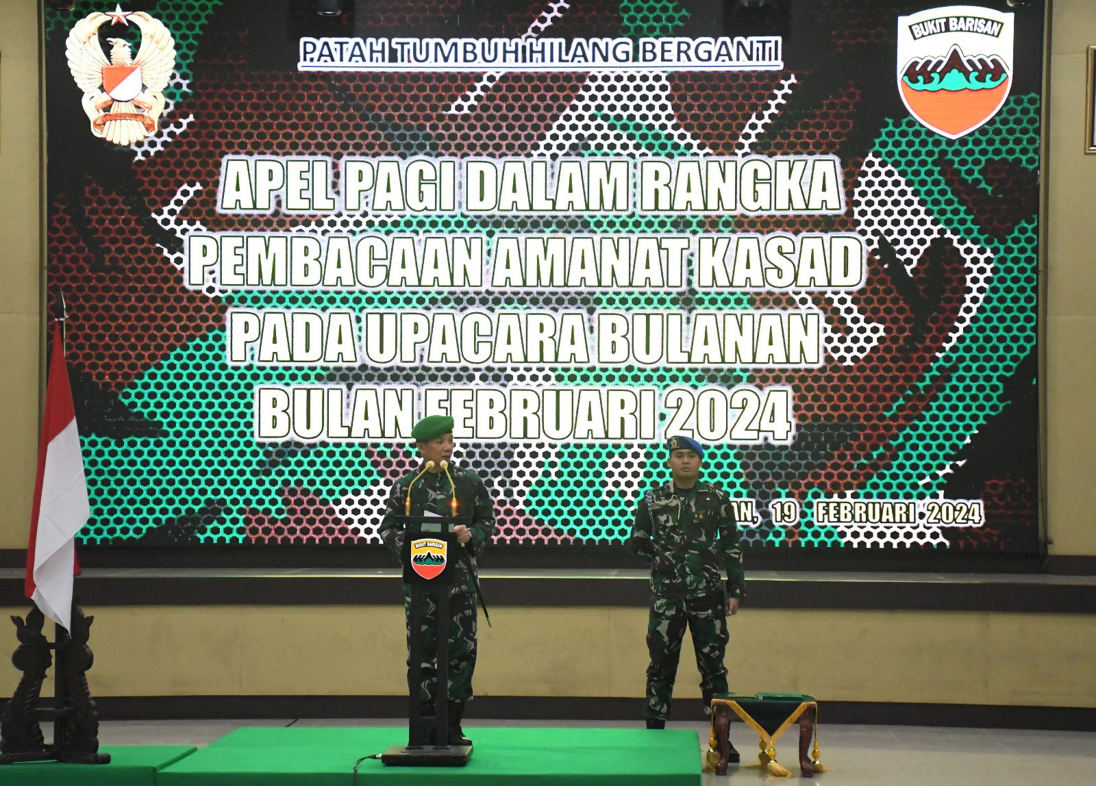 Pangdam I/BB Sampaikan Arahan Kasad dan Pimpin Wisuda Purna Bakti 5 Pamen