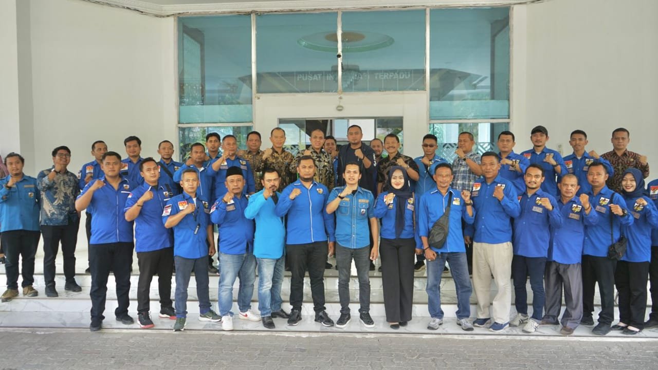 Bersilaturahmi dengan KNPI, Faisal Hasrimy: Wadah Pemuda Harus Bersinergi