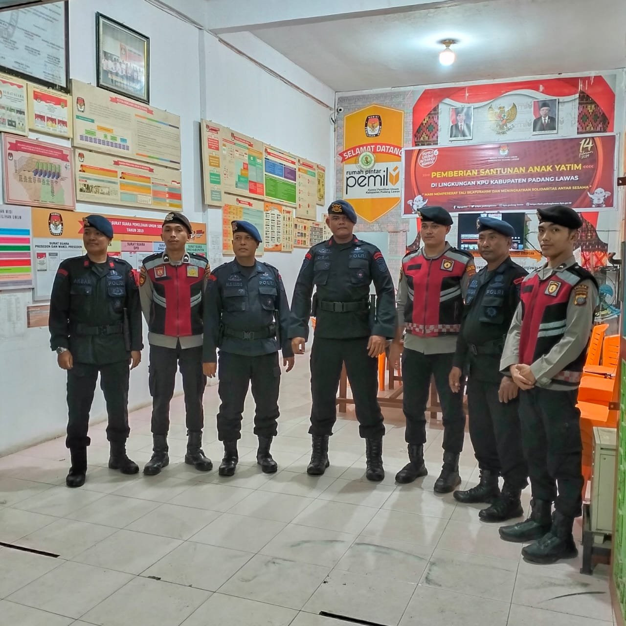 Sat Samapta Polres Palas Patroli dan Monitoring di Gudang KPU dan Kantor PPK