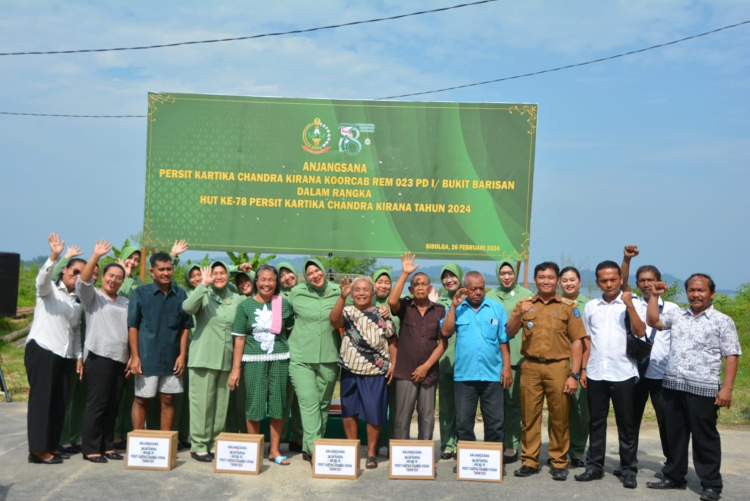 Sambut HUT KE-78 TA. 2024 Persit KCK Koorcabrem 023 PD I/BB Gelar Anjangsana