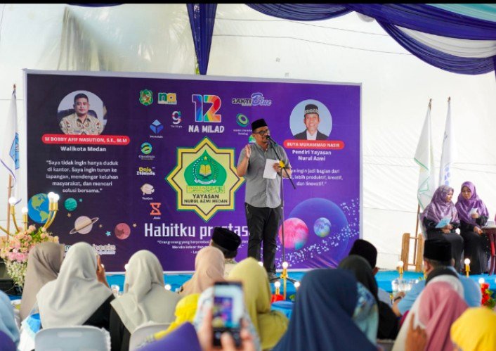 Milad ke-12 Yayasan Nurul Azmi, Bobby Nasution: Ajarkan dan Manfaatkan Digitalisasi Kepada Siswa
