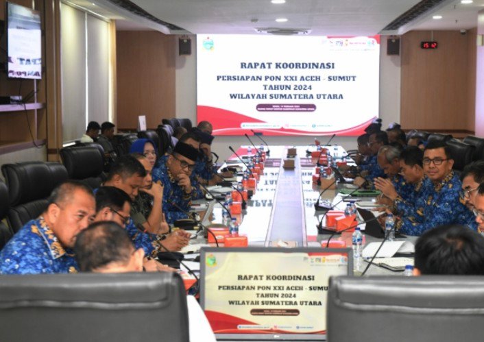 Progress Persiapan PON XXI On The Track, Pj Gubernur Sumut Minta OPD Tetap Jaga Semangat