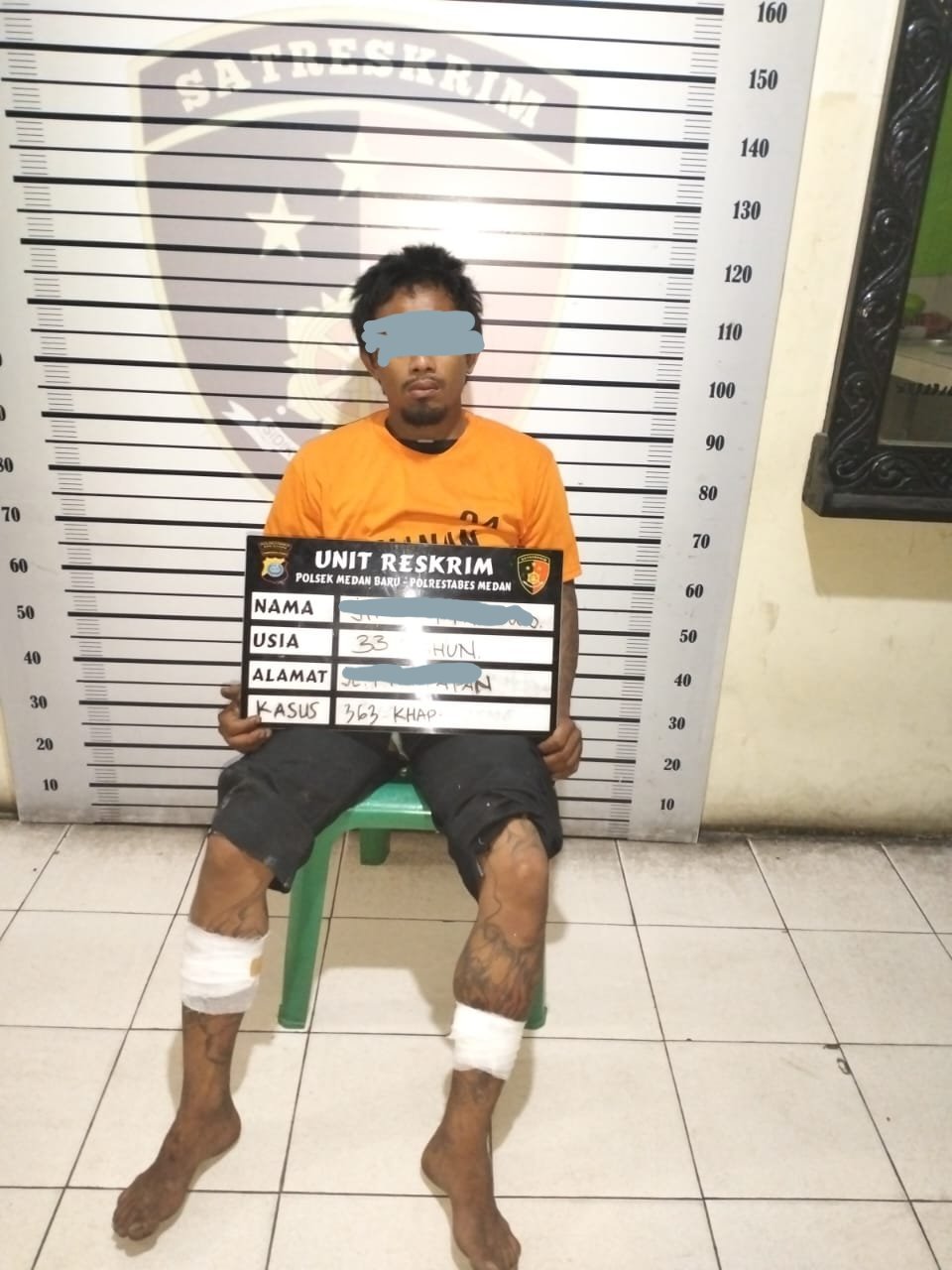 Polsek Medan Baru Tembak Residivis, Spesialis Bongkar Rumah