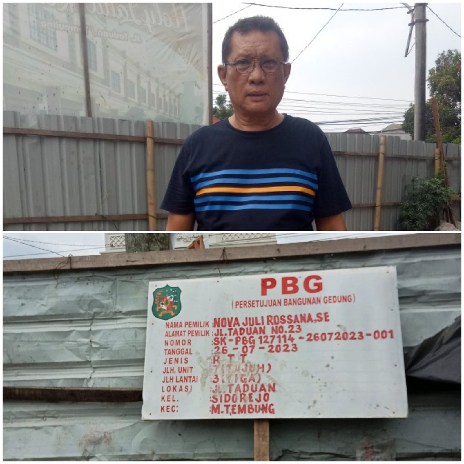 Bangunan di Taduan Medan Tembung Diduga Menyalahi Peruntukan Bangunan, Warga Minta Wali Kota Medan Selesaikan Permasalahan