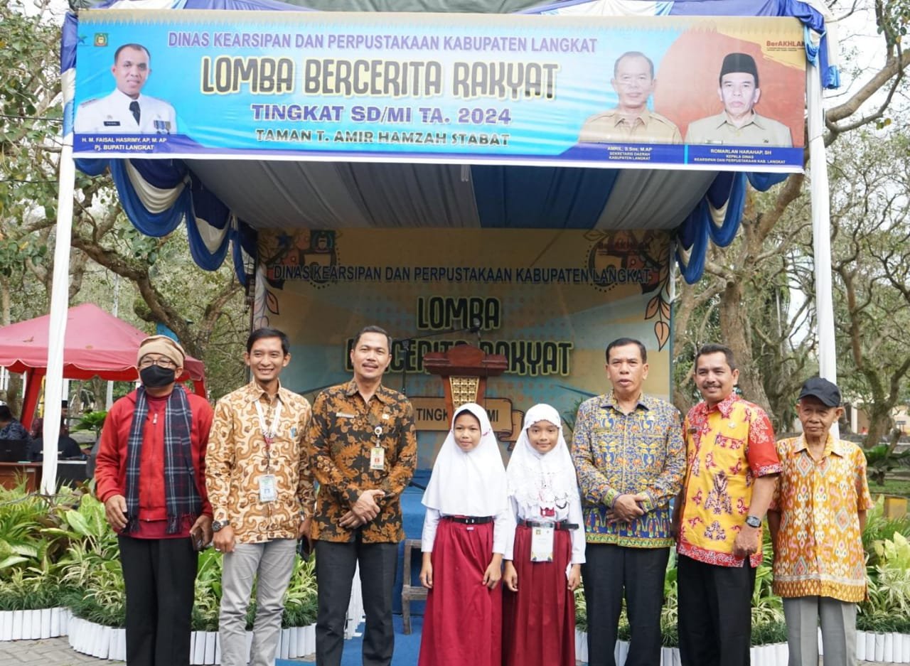 Staf Ahli Pj Bupati Buka Lomba Bercerita Rakyat, Tingkat SD se Kabupaten Langkat