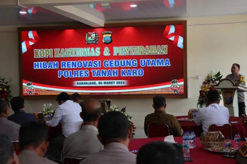 Polres Tanah Karo Gelar Serah Terima Hibah, Renovasi Gedung Utama dari Pemda
