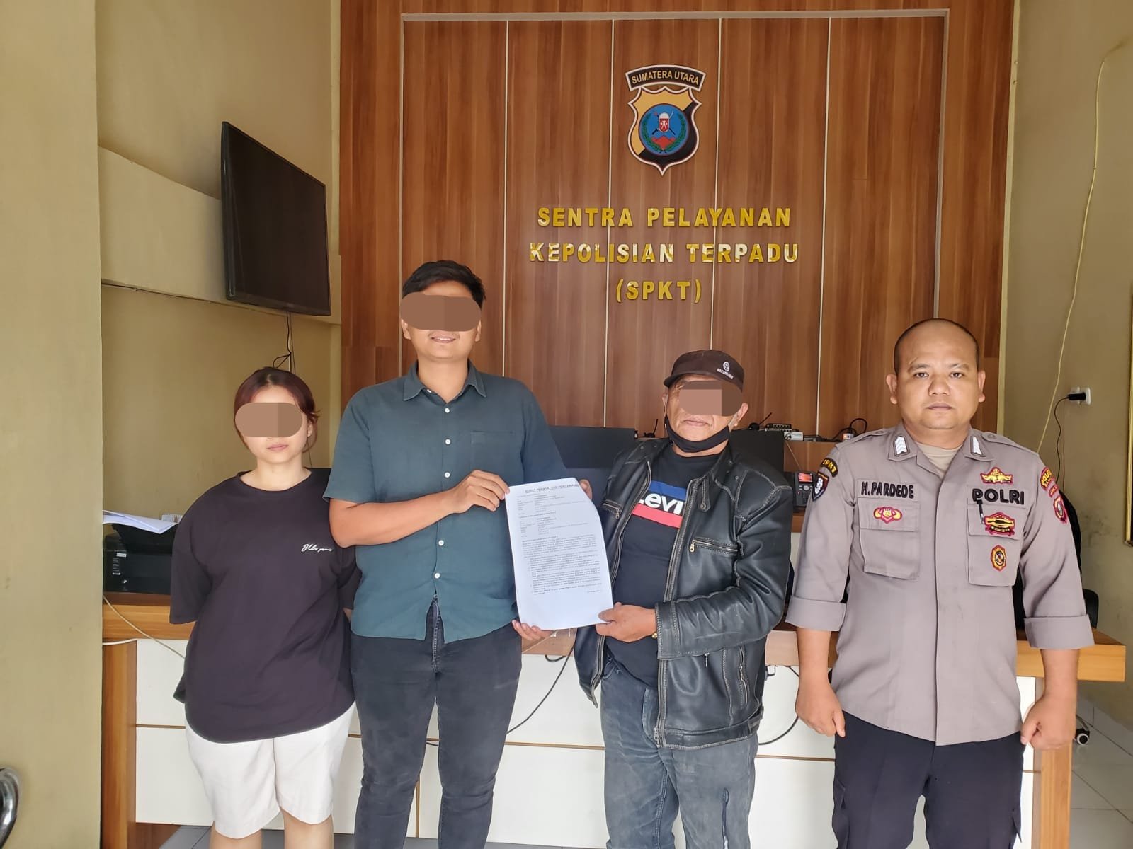 Polres Samosir Mediasi Kecelakaan Lalu Lintas di Bundaran Kota Pangururan