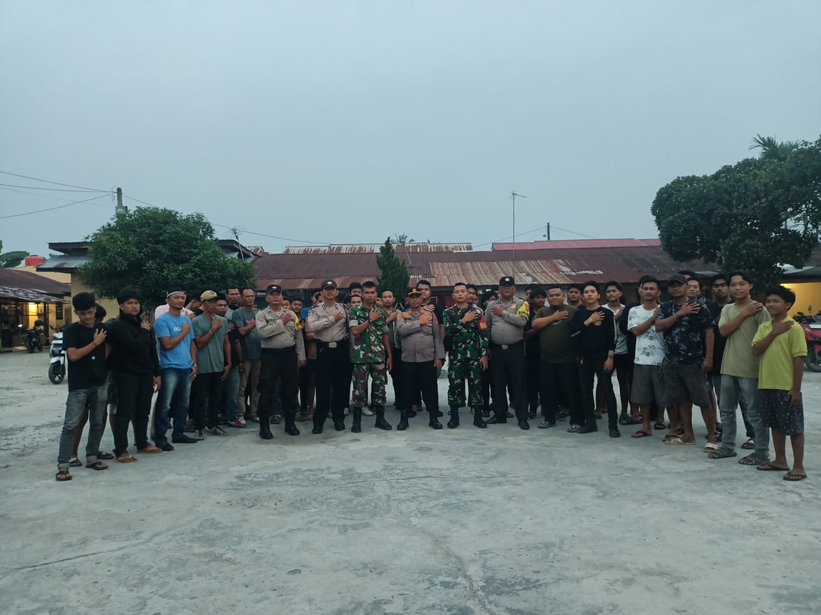Polsek Perbaungan Galang Deklarasi Damai Geng Motor
