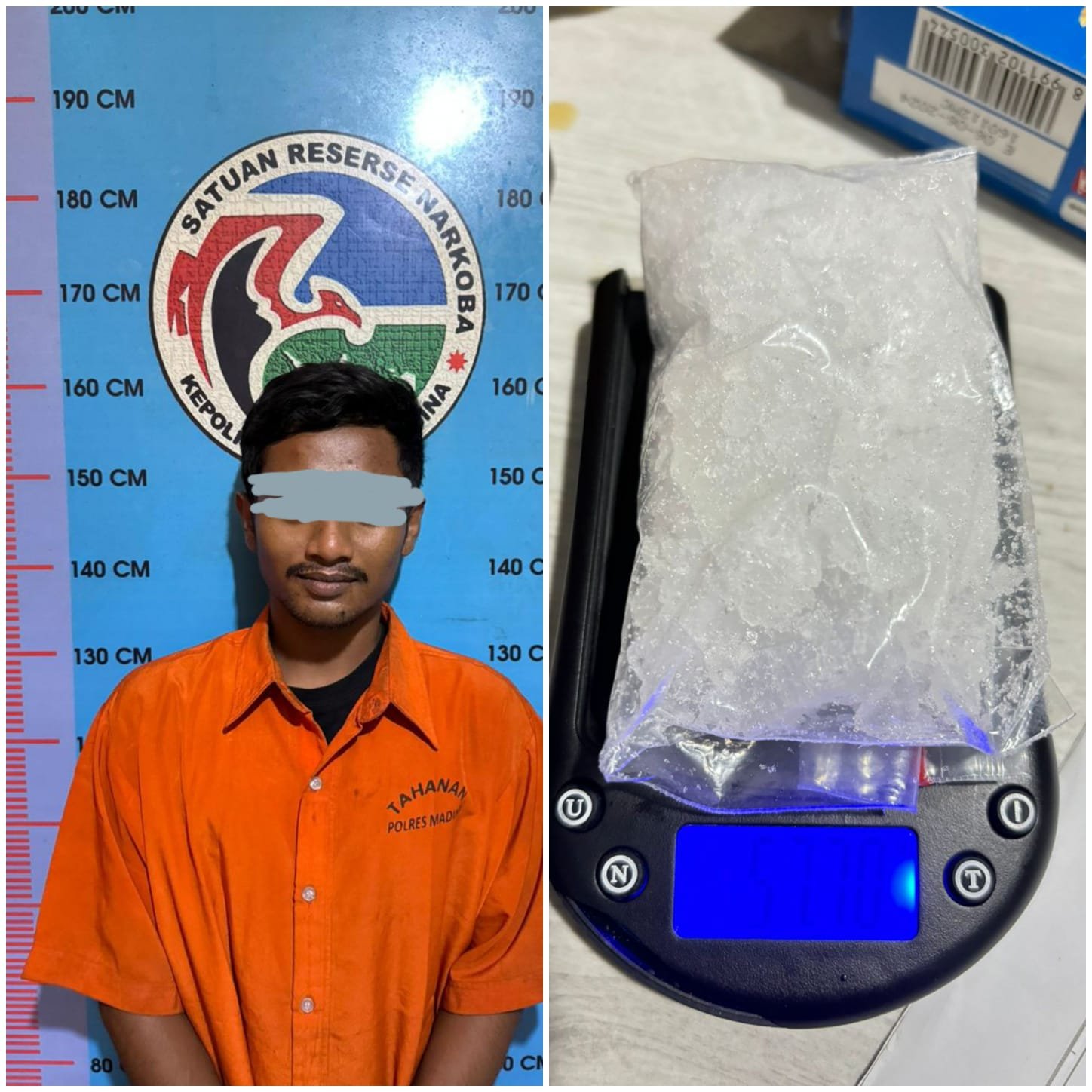 Polres Madina Amankan Bandar Narkoba Sinunukan dan 58,73 Gram Sabu