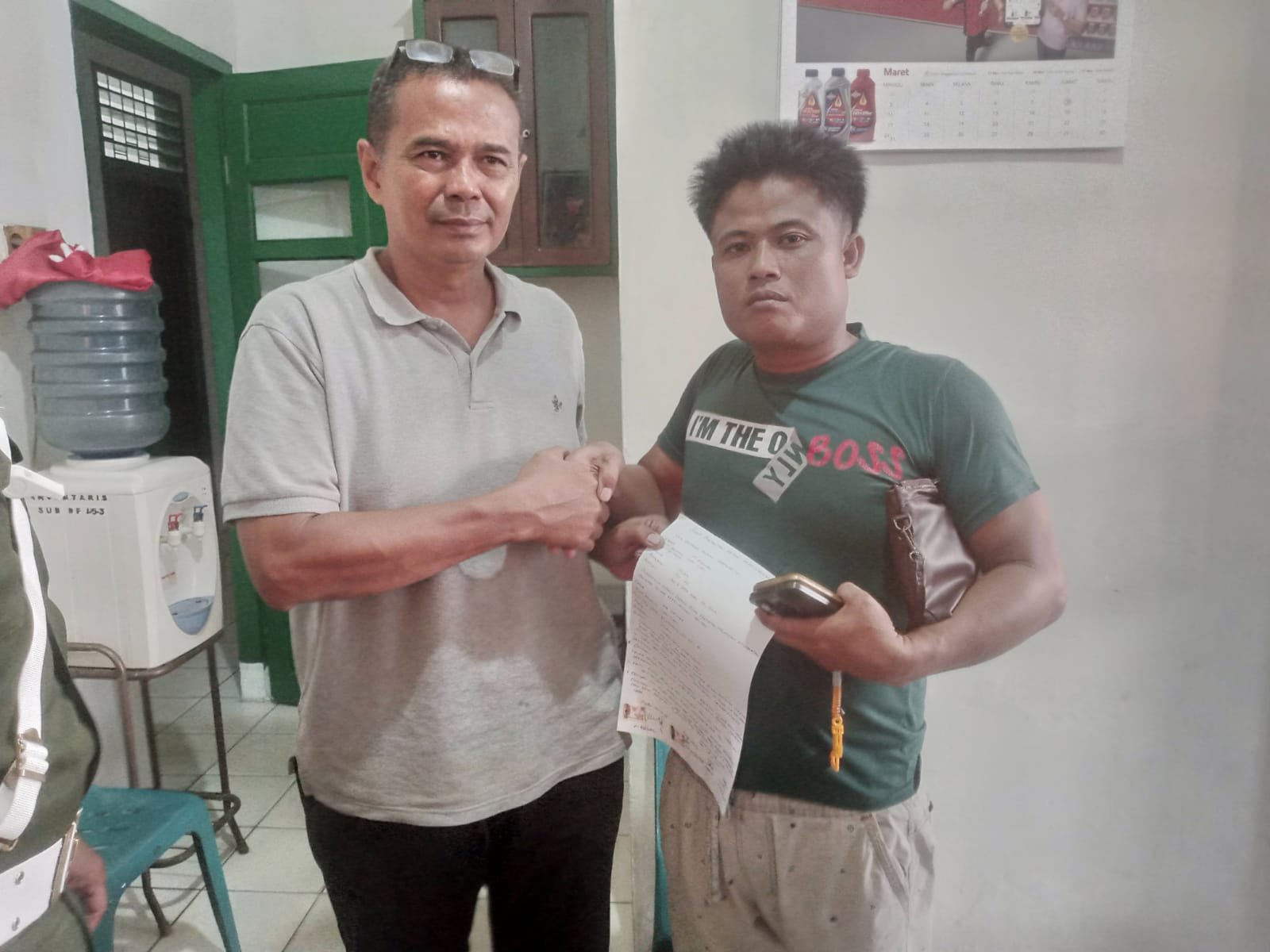 Diduga Gegara Selisih Paham, Danramil Hinai dan Wartawan Akhirnya Damai