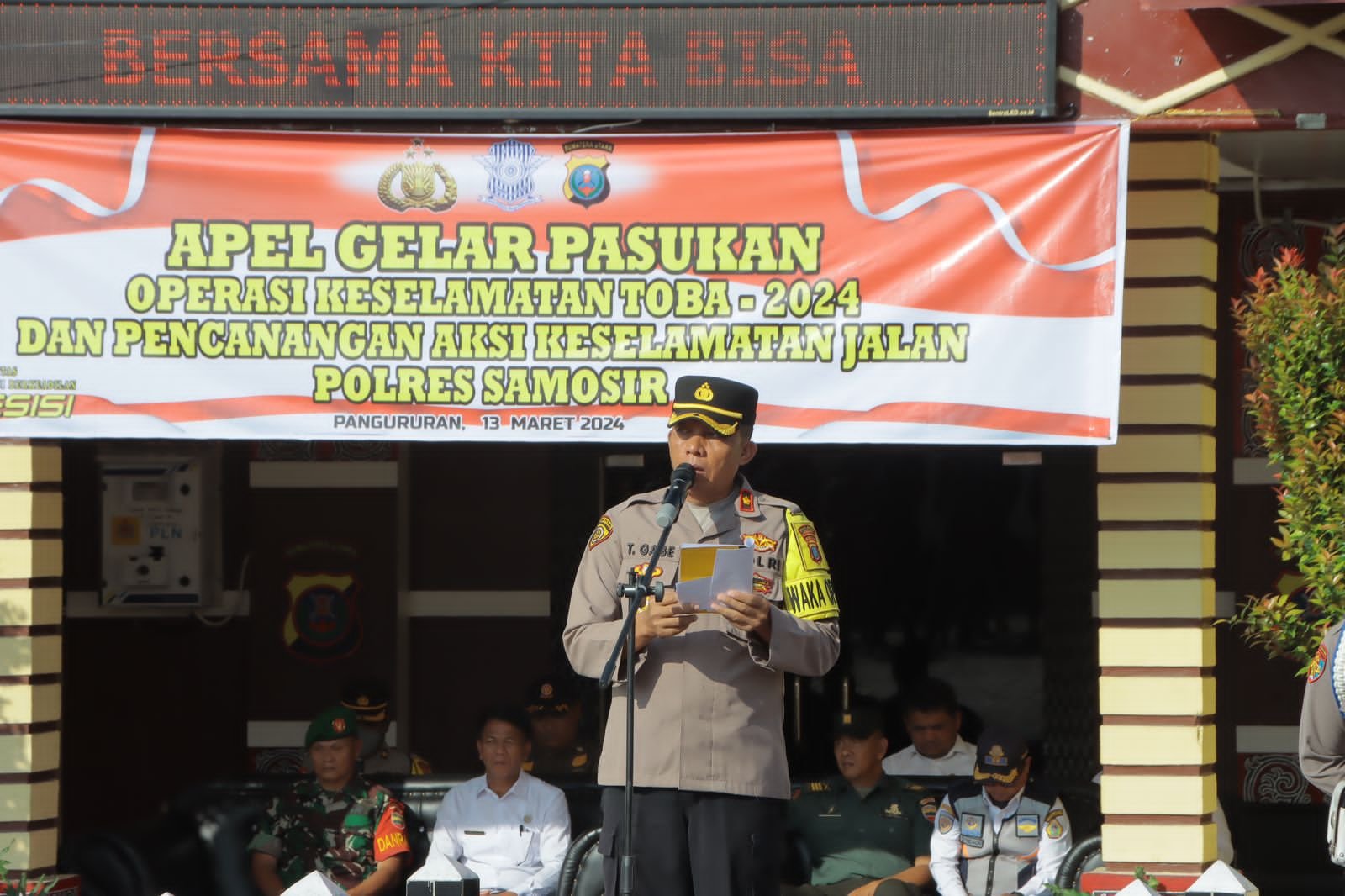 Polres Samosir Gelar Apel Pasukan dan Pencanangan Operasi Keselamatan Toba