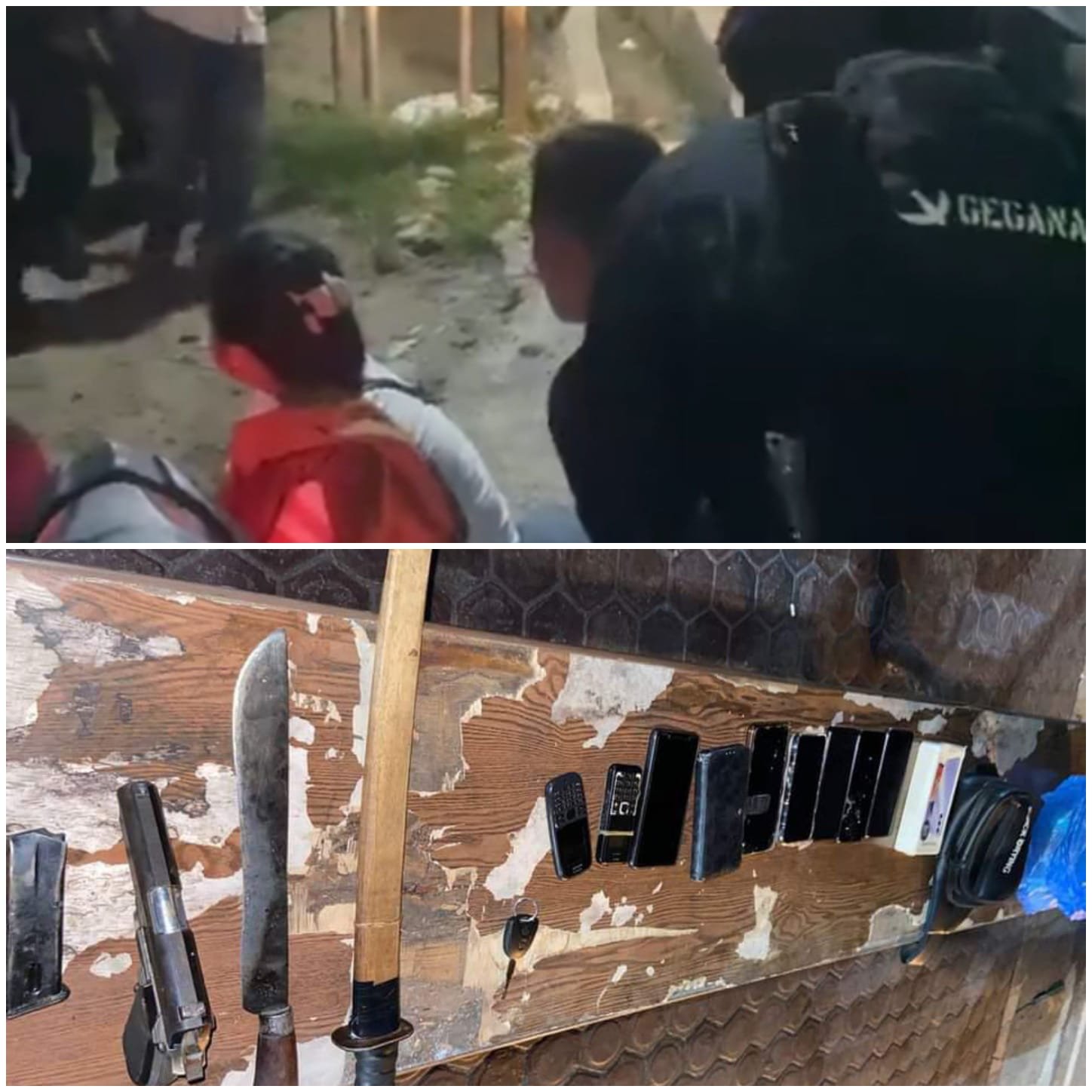 Grebek Lapak Judi Pulau Sari, Petugas Temukan Senpi, Sajam dan Amankan 19 Orang