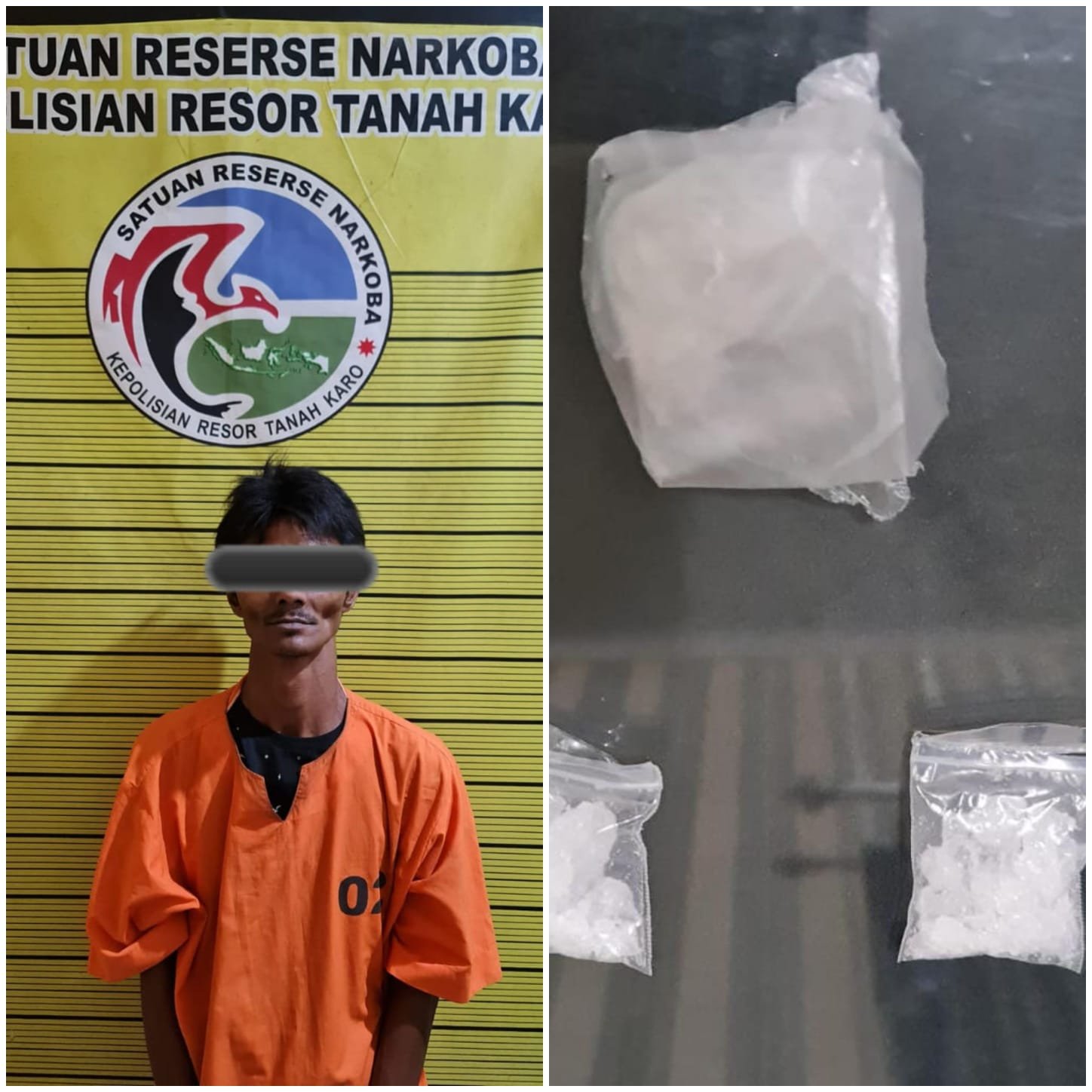 Kantongi 2 Paket Sabu, Dido Diringkus Satnarkoba Polres Tanah Karo