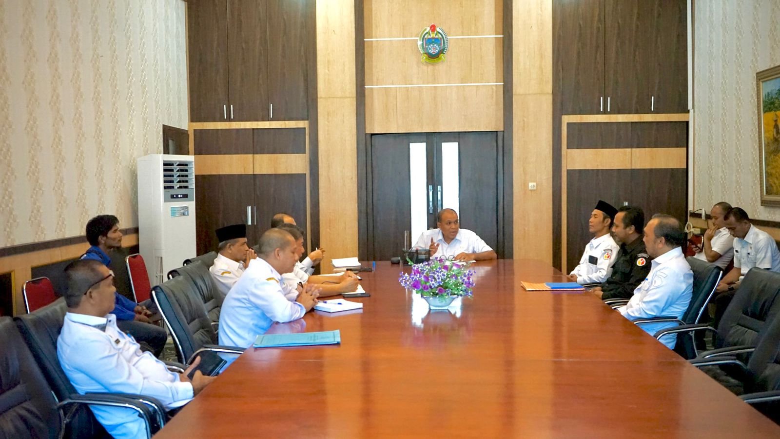 Terima Audiensi Bawaslu, Pj Bupati Langkat: Ayo Sukseskan Pilkada 2024
