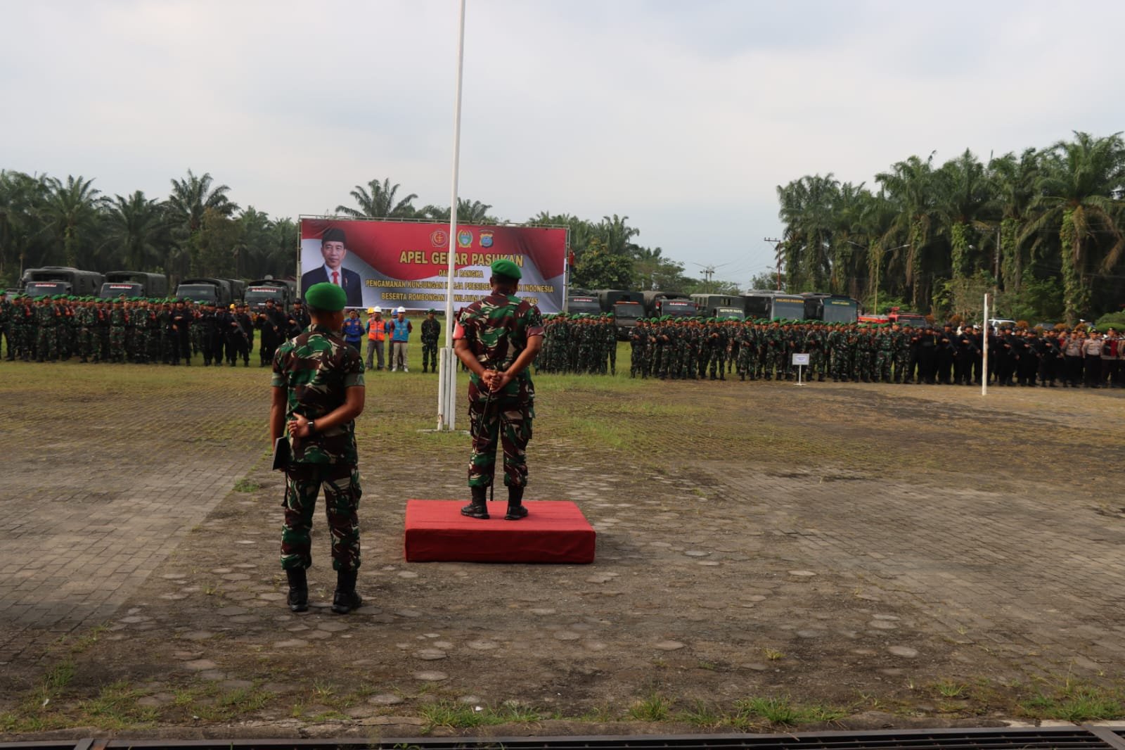 Polres Palas Gelar Pasukan, Dalam Rangka Kunjungan Kerja Presiden RI ke Palas