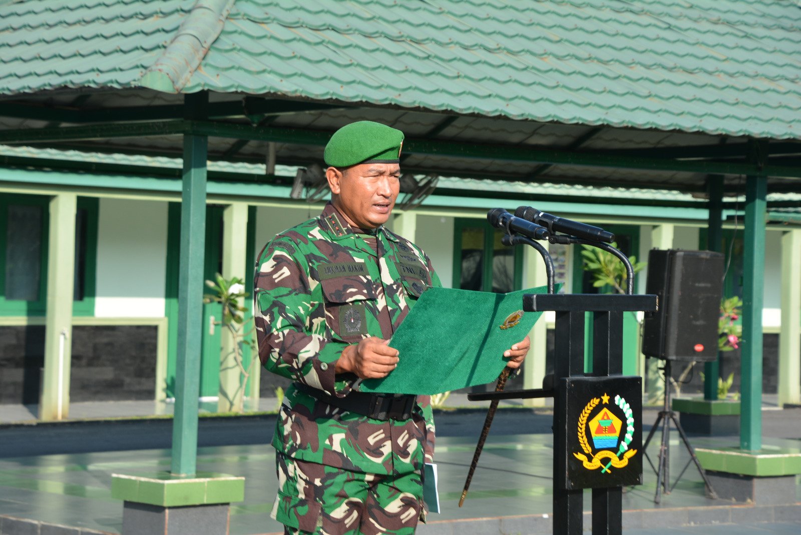 Danrem 023/KS Irup pada Upacara Bendera Tujuh Belasan Bulan Maret Ta.2024