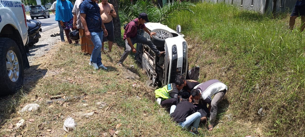 Tabrakan Beruntun di Firdaus,1 Tewas 5 Luka Luka