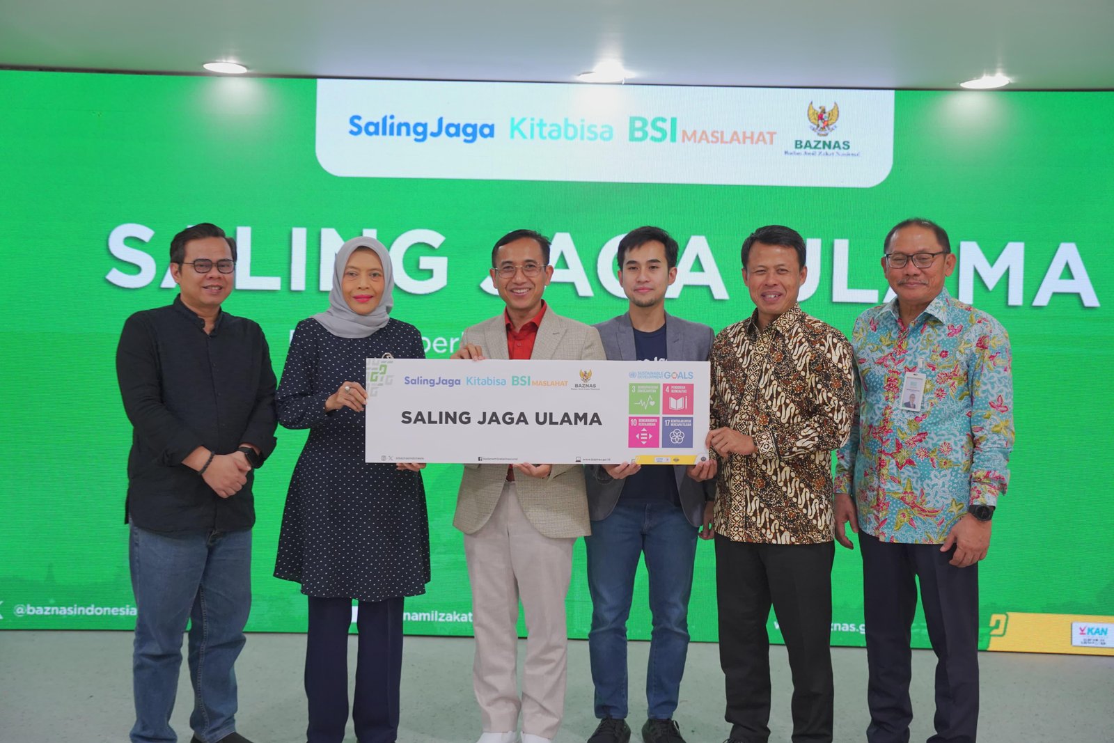 BSI Maslahat, BAZNAS, dan Kitabisa Luncurkan Program Saling Jaga Ulama