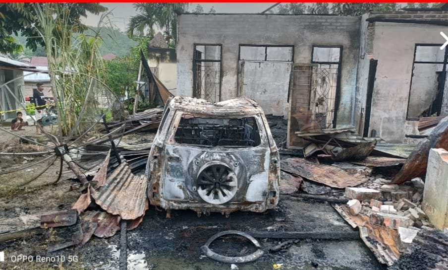 Ketua PWI Sumut Meminta Polres Labuhanbatu Segera Ungkap Pelaku Pembakar Rumah Wartawan Junaidi Marpaung