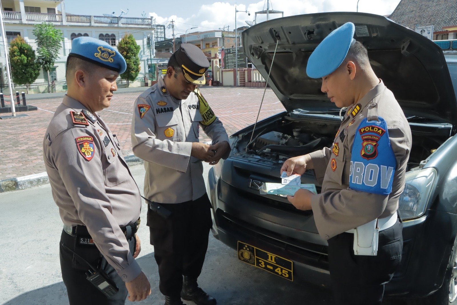 Polres Samosir Sambut Bid Propram Polda Sumut Lakukan Gaktibplin