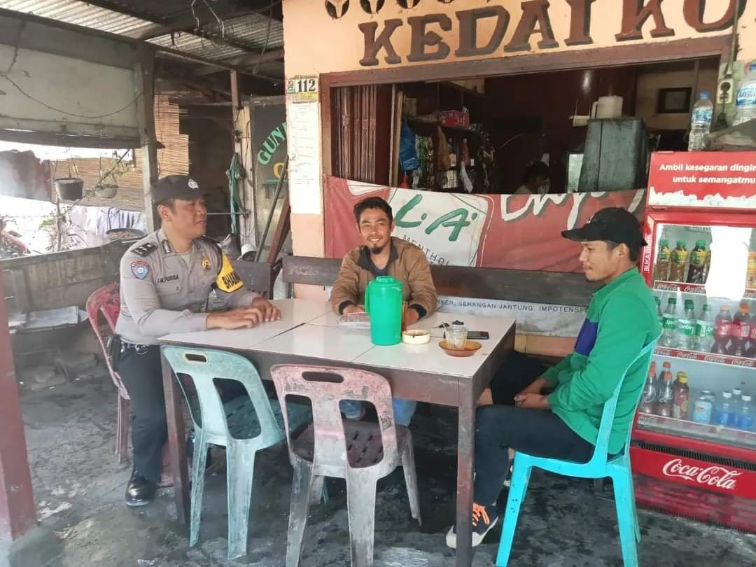 Bhabinkamtibmas Polsek Munte Sambangi Masyarakat, Sampaikan Pesan Kamtibmas