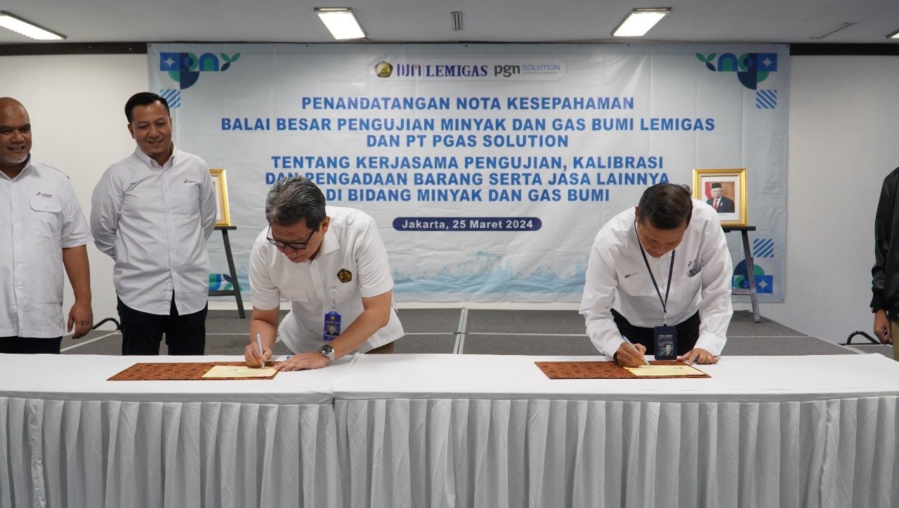 Jalin Kolaborasi Sinergis, PGN Solution dan LEMIGAS Resmikan Kerja Sama Di Bidang Minyak & Gas Bumi