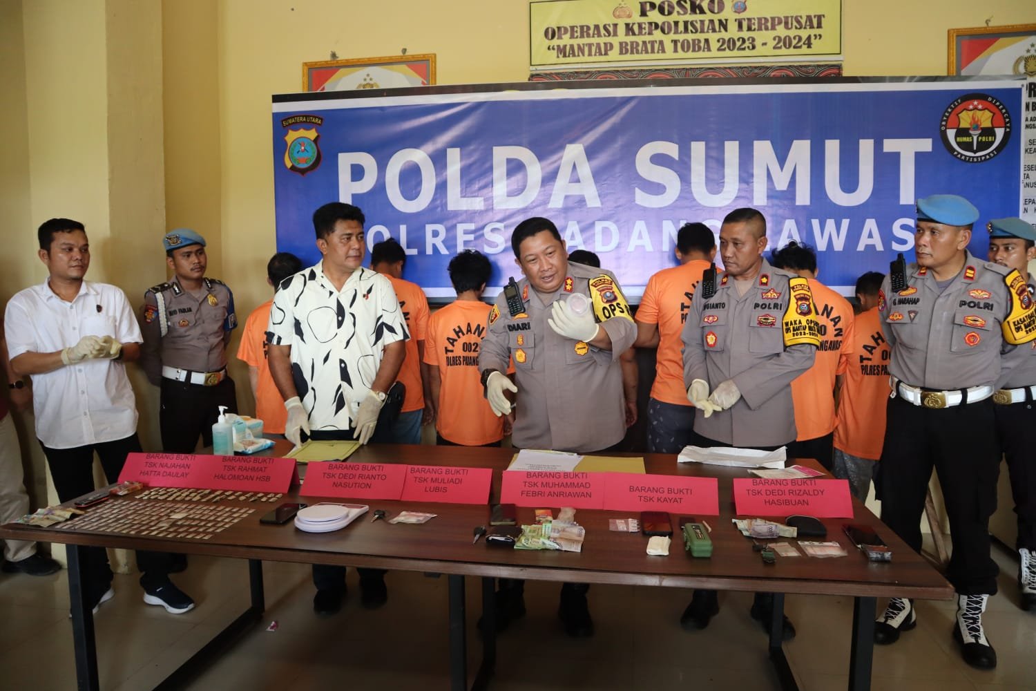 Selama Maret 2024, Polres Palas Ungkap Kasus Narkoba, Amankan 7 Tersangka