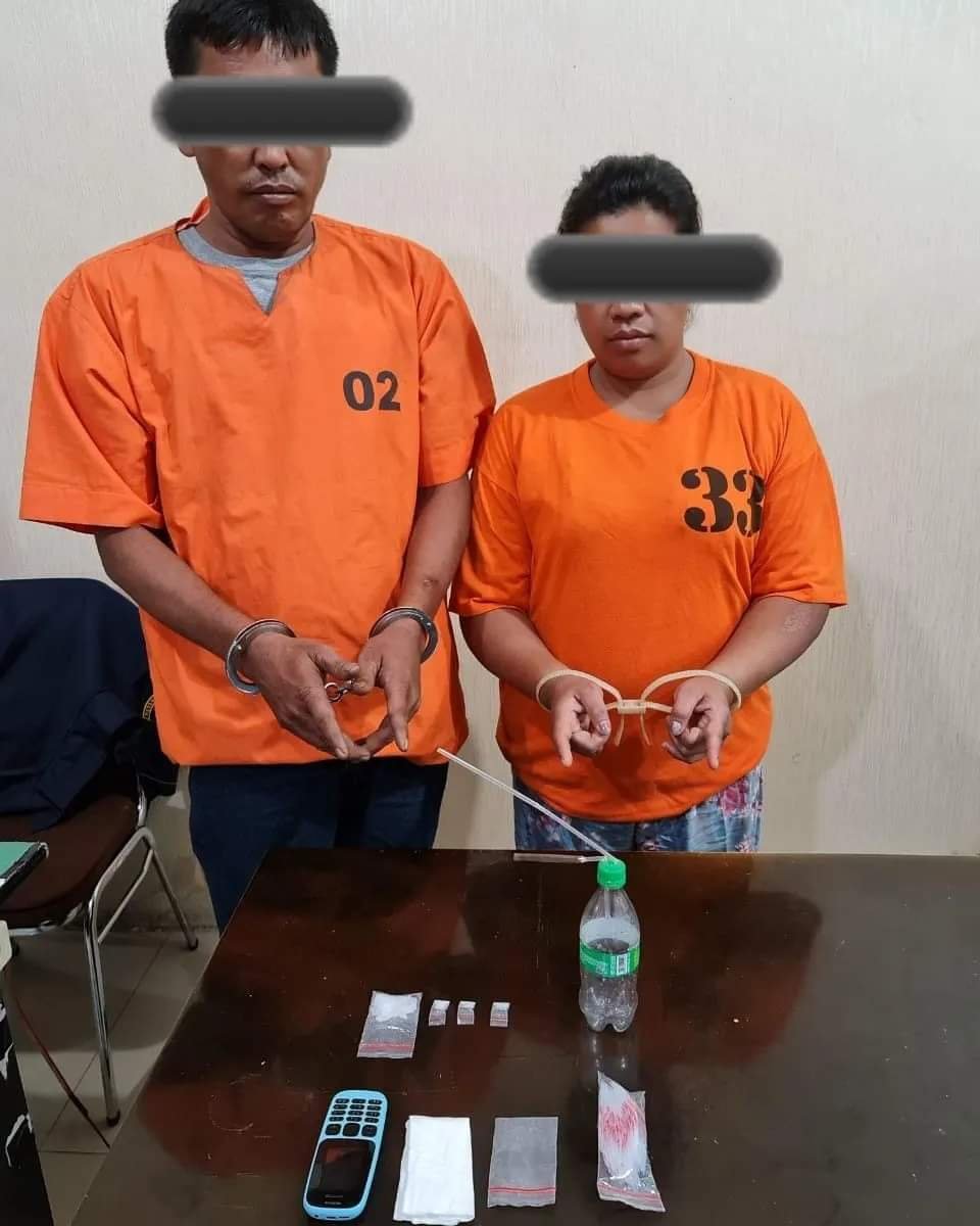 Konsumsi Sabu, Sepasang Kekasih Ditangkap Polres Tanah Karo