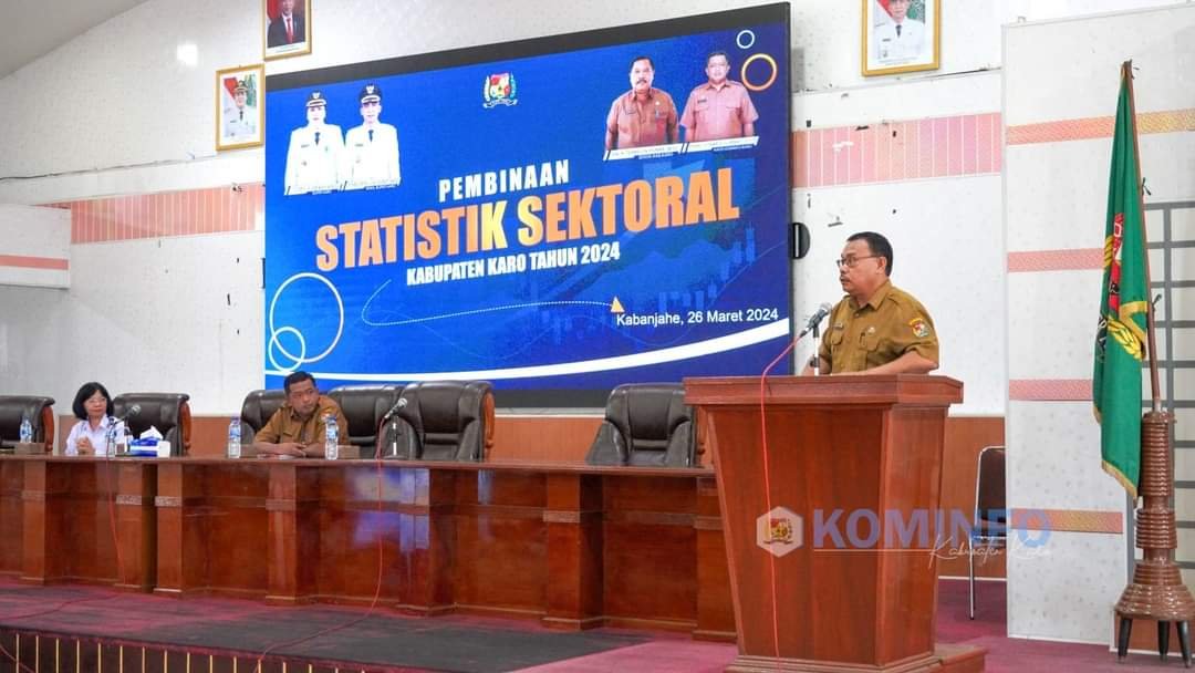 Asisten Administrasi Umum Sekda Karo Buka kegiatan Pembinaan Statistik Sektoral