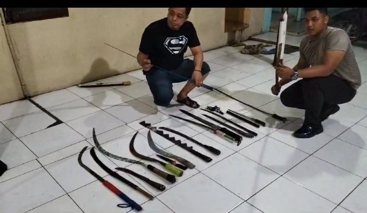 85 Anggota Geng Motor Bersajam Ditangkap, 11 Ditahan