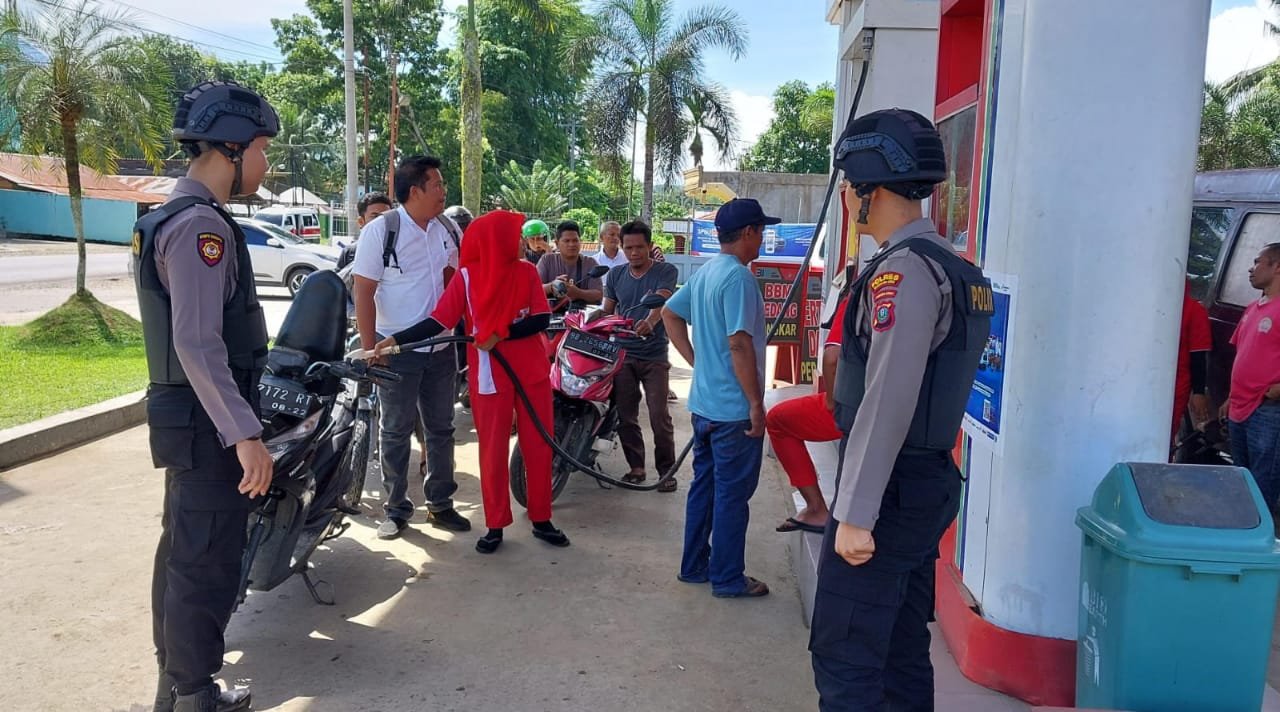 Viral ! Minyak Campur Air, Kapolres Madina Perintahkan Polsek Cek Seluruh SPBU