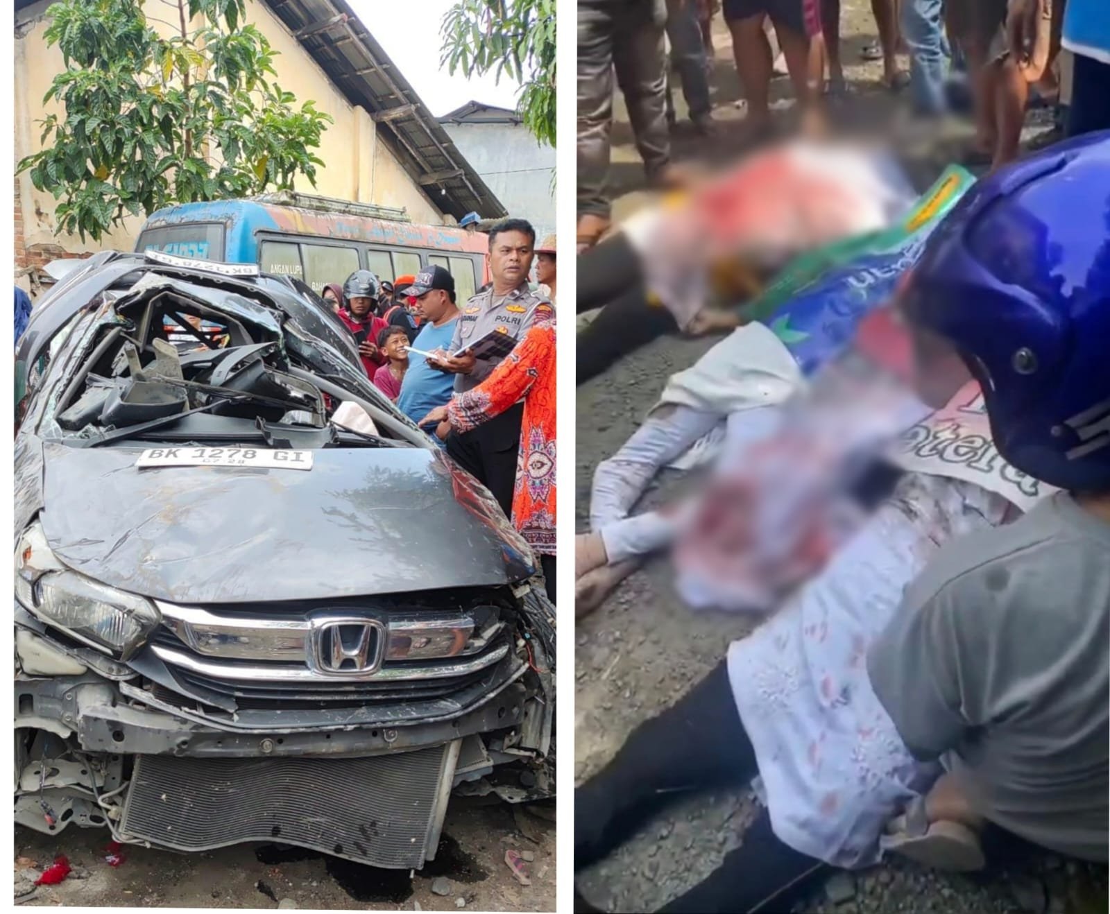 4 Pengendara Mobil Meninggal Dunia Ditabrak Kereta Api di Diski