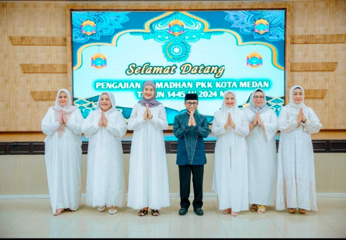 Pererat Silaturahmi dan Tingkatkan Keimanan  Kader, TP PKK Gelar Pengajian Bulan Suci Ramadhan 1445 H