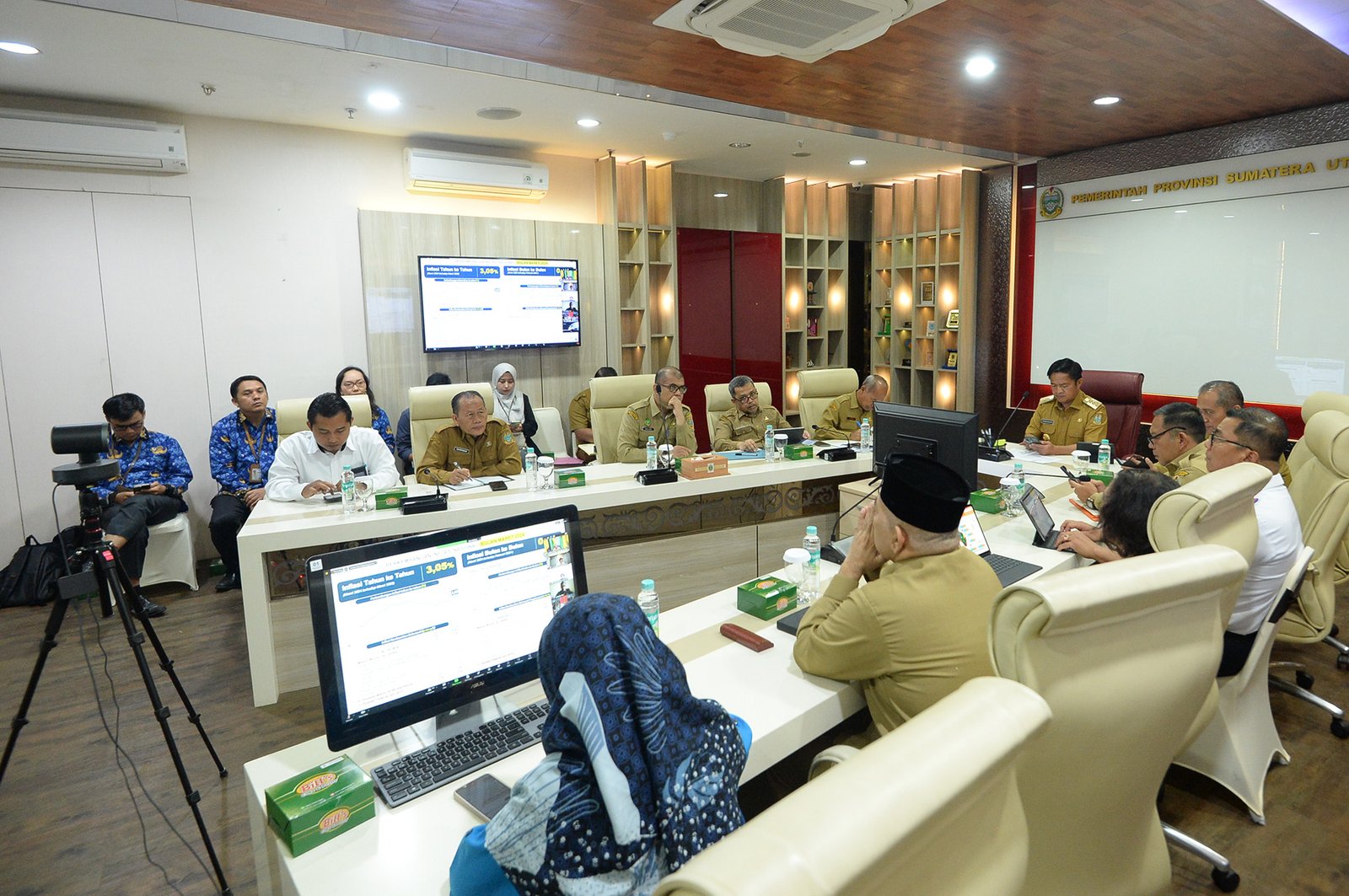 Pj Gubernur Sumut Ikuti Rakor Pengendalian Inflasi Usai Idulfitri dan Libur Nasional
