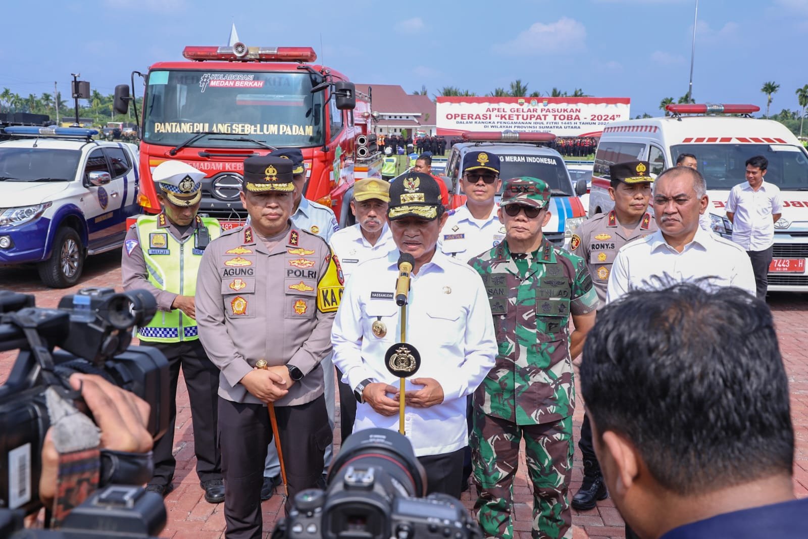 Pangdam I/BB Hadiri Apel Gelar Pasukan Operasi Ketupat Toba 2024 Kerahkan 2.152 Personil Gabungan 