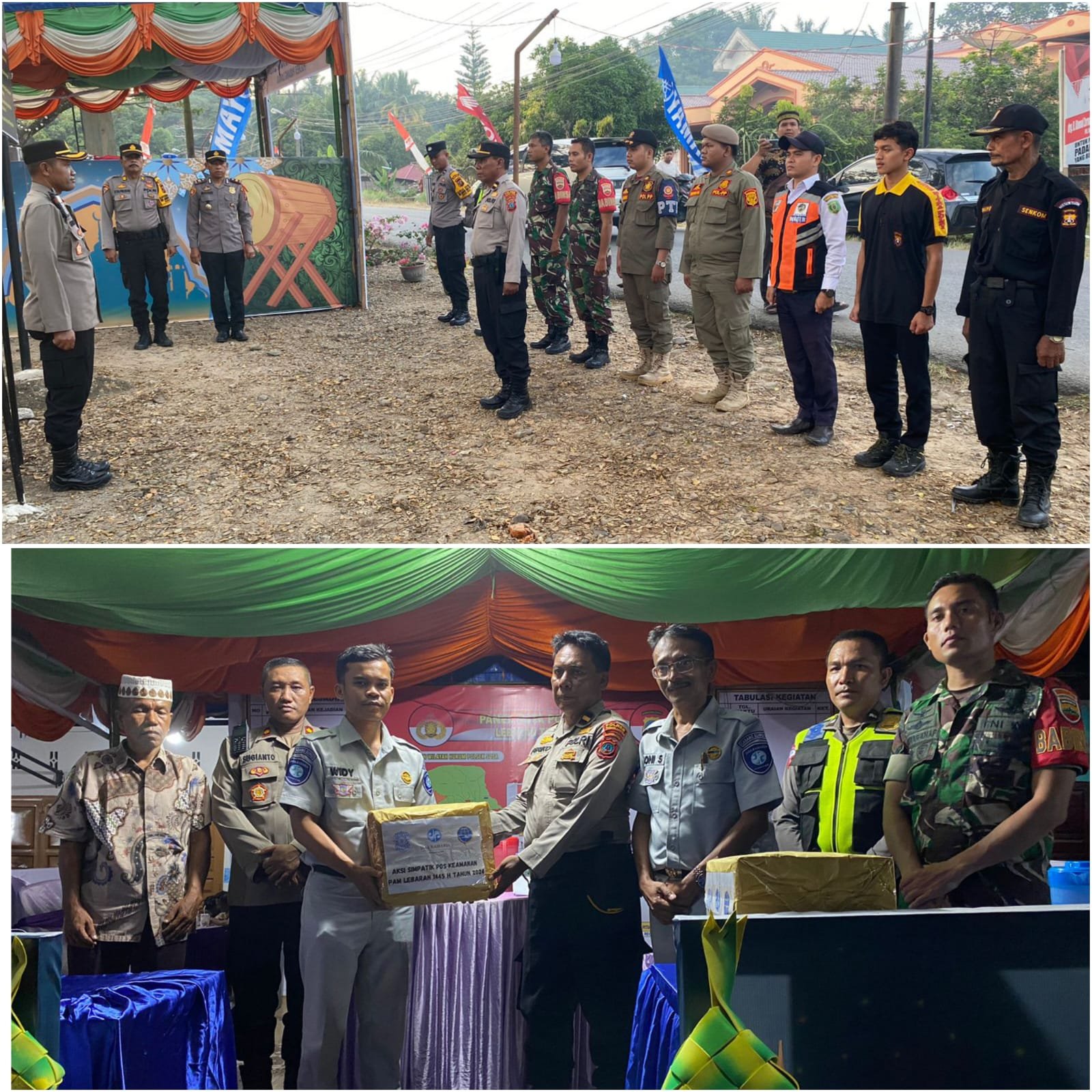 Wakapolres Palas Bersama Jasa Raharja, Cek Pos Pam 3 Sosa