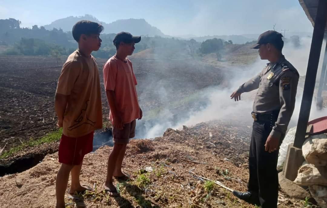 Polsek Tigabinanga Sosialisasi Karhutla di Desa Lau Kapur